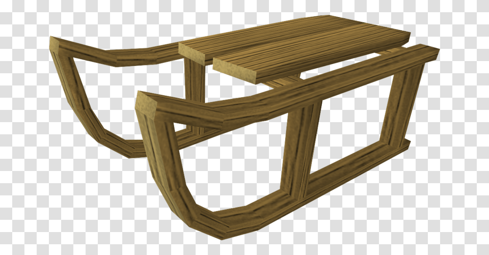 Sled Detail Sled Runescape, Furniture, Table, Coffee Table, Crib Transparent Png
