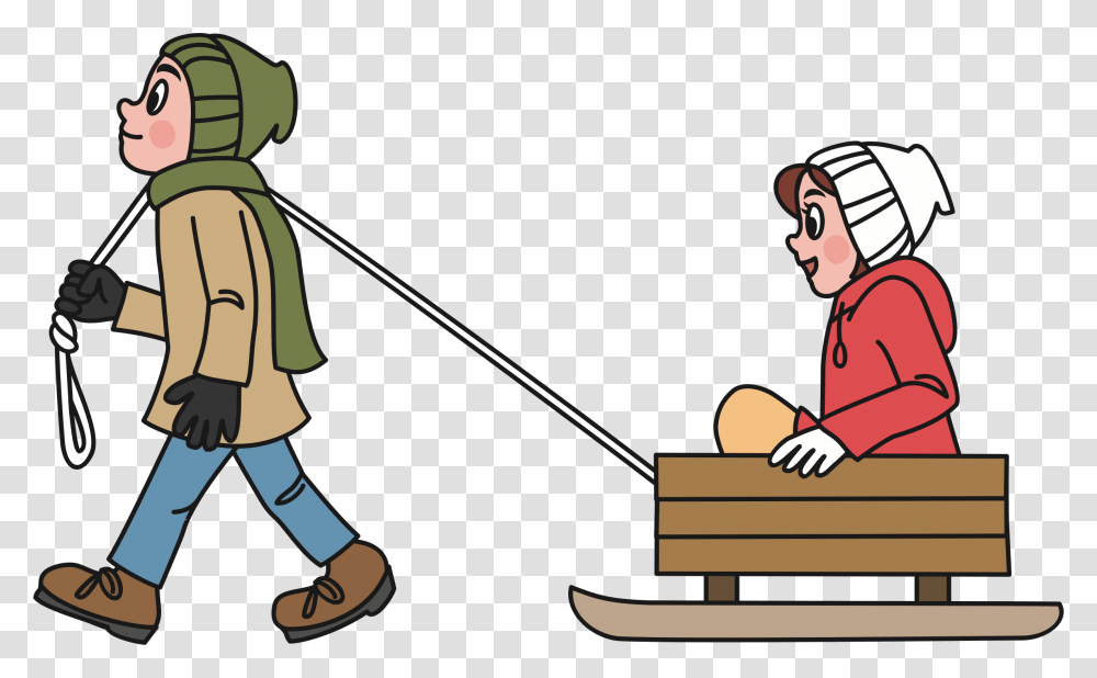 Sledding Clipart Pulling A Sled Clipart, Outdoors, Sport, Sports, Helmet Transparent Png