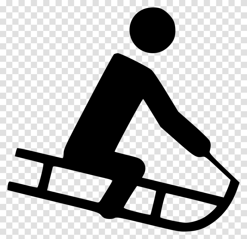 Sledding Toboggan Icon, Sport, Sports, Working Out, Exercise Transparent Png