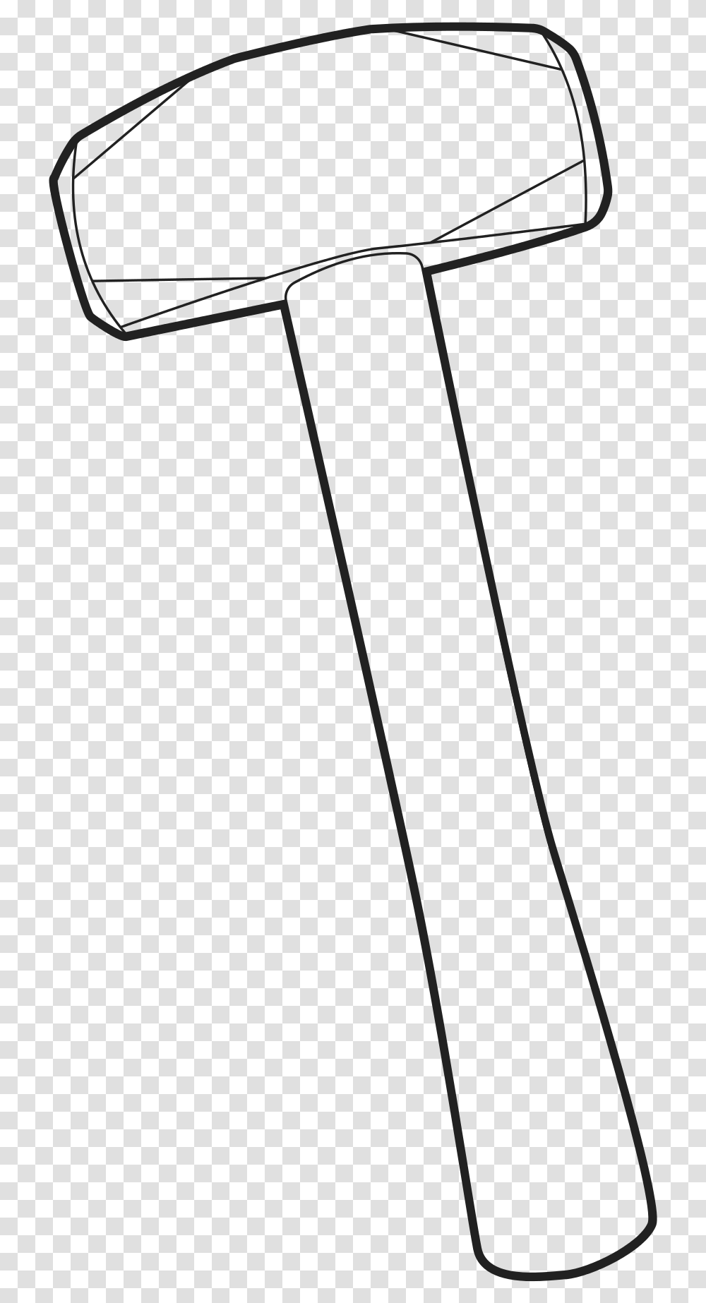 Sledge Hammer Clipart Black And White, Weapon, Weaponry, Arrow Transparent Png