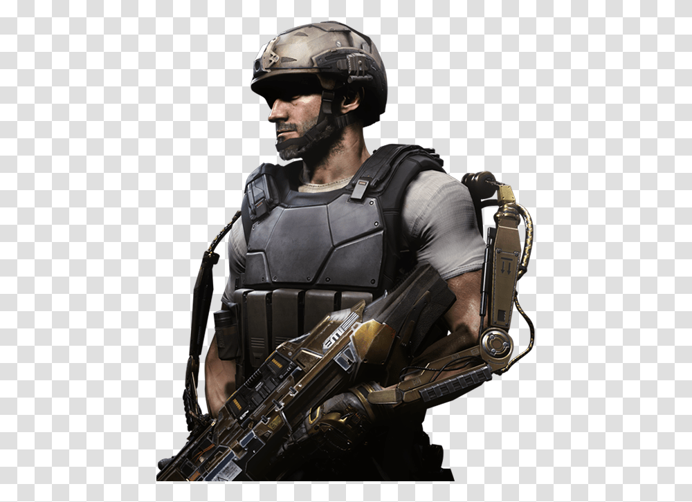 Sledgehammergames Com Activision Com Cod Call Of Duty Advanced Warfare Ps4 Gold, Helmet, Person, People Transparent Png