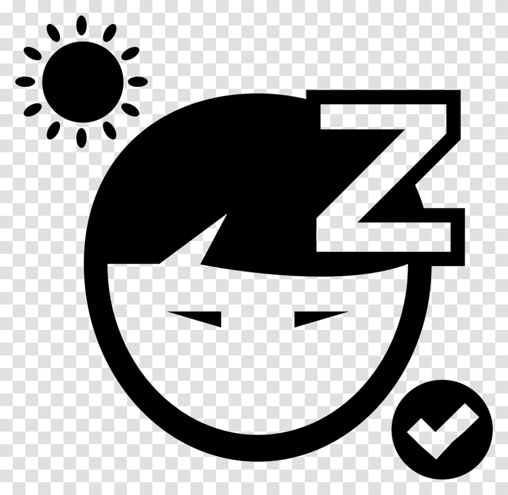Sleep Good Afternoon Svg Icon Free Afternoon Sleep Icon, Stencil, Recycling Symbol, Logo Transparent Png
