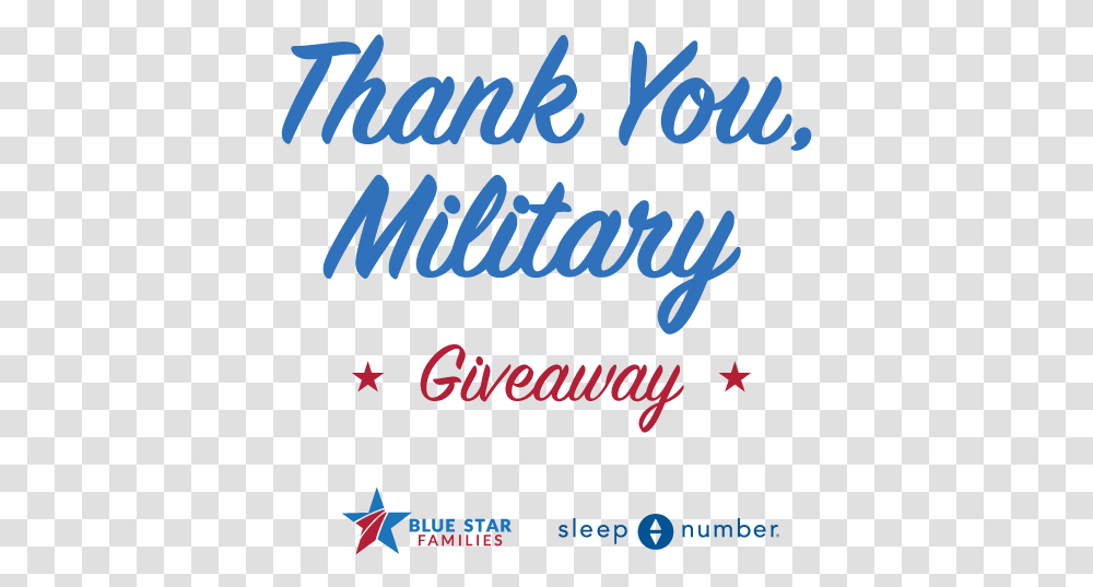 Sleep Number Thank You Military Giveaway Header Image Graphic Design, Alphabet, Poster, Advertisement Transparent Png