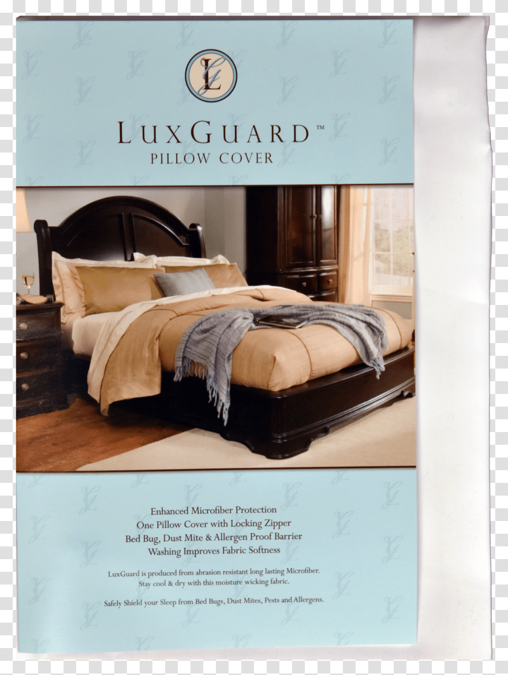 Sleep Safe Zipcovers Luxguard Bedroom Paint Color With Brown Furniture Transparent Png