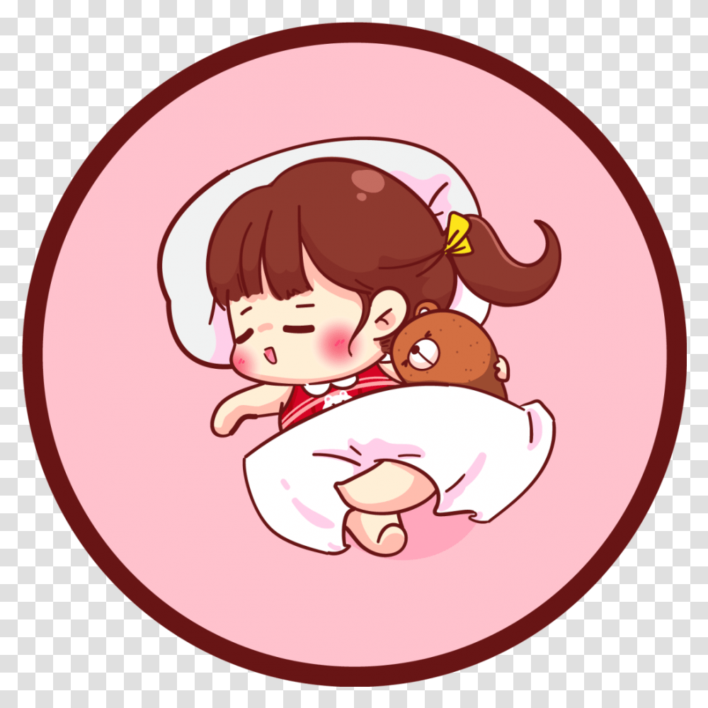 Sleeping Anime Girl Kids Vinyl Rug Sleepy Anime Girl Cute, Person, Human, Baby, Meal Transparent Png