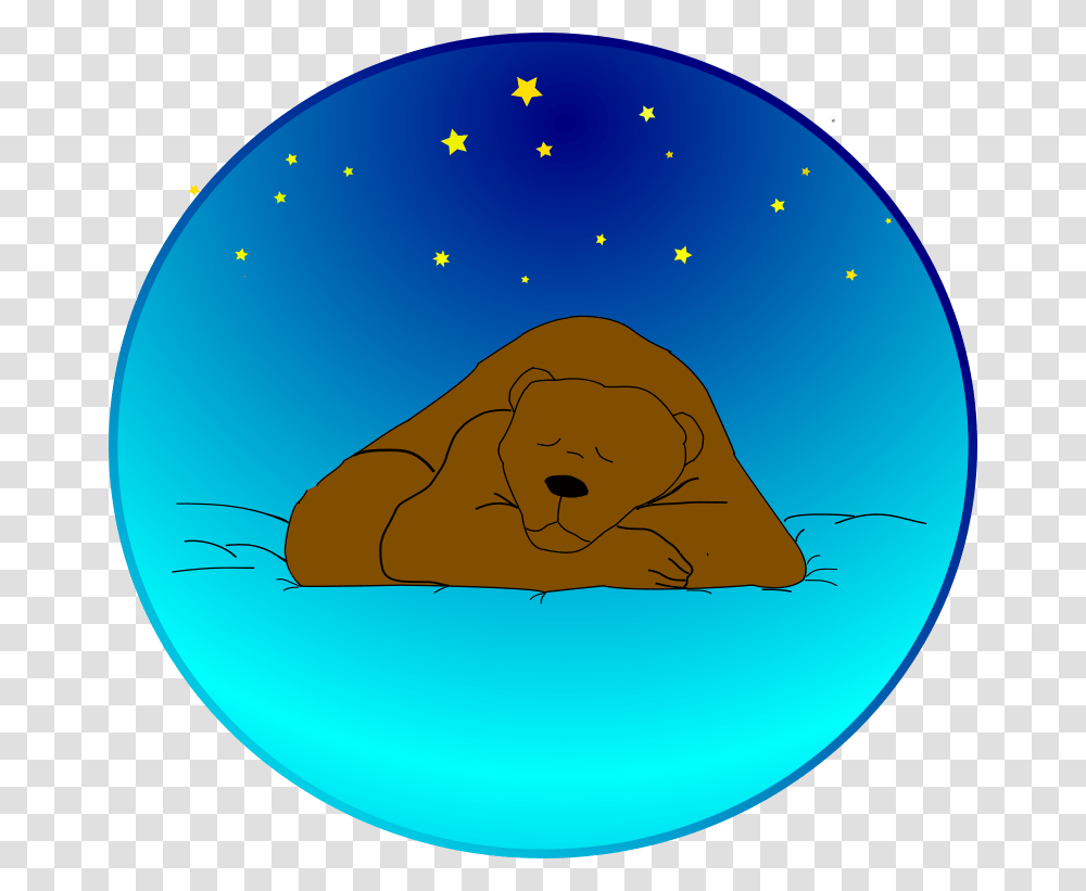 Sleeping Bear Under The Stars Sleeping Bear Clip Art, Nature, Sphere, Outdoors, Logo Transparent Png