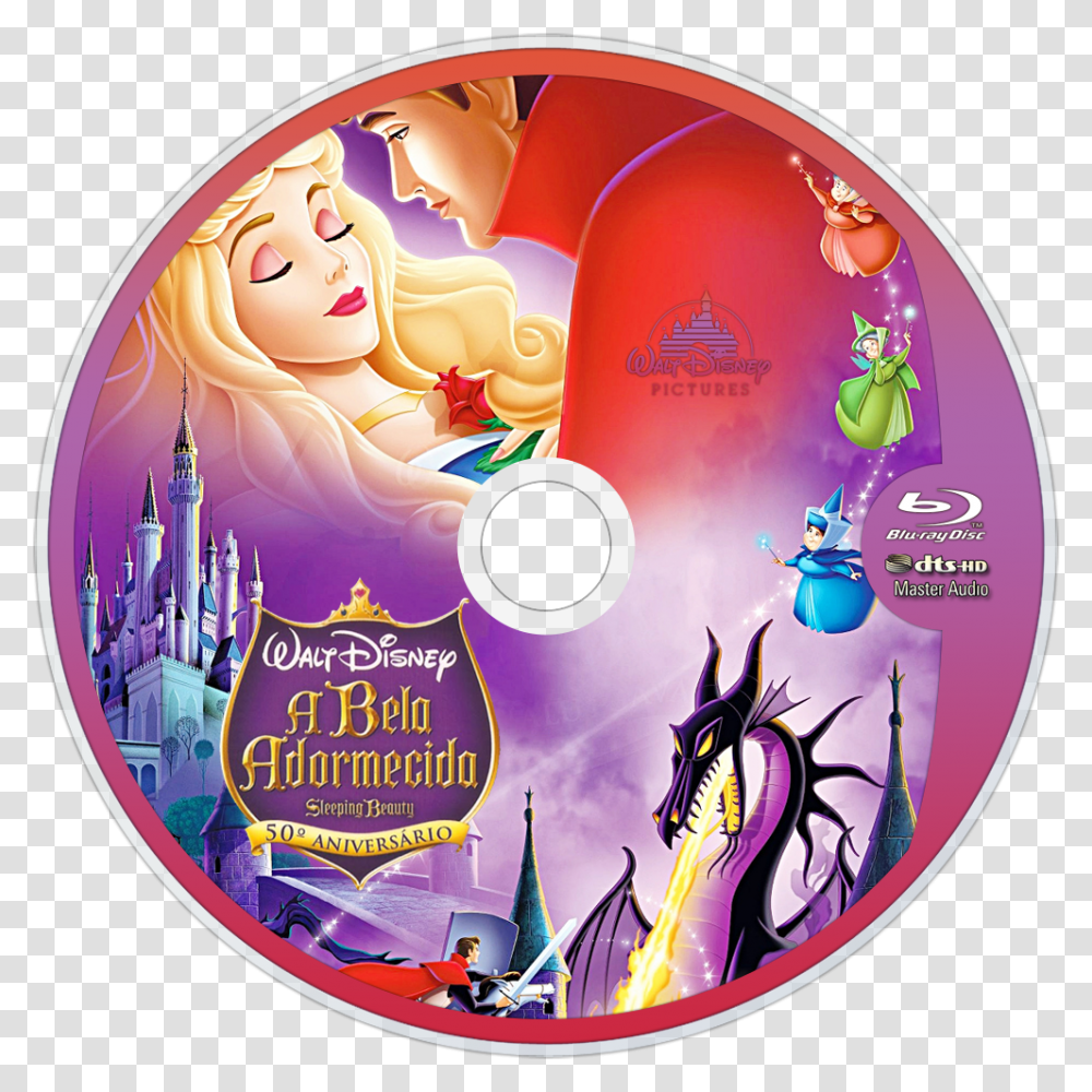 Sleeping Beauty Blu Ray Label, Disk, Dvd Transparent Png