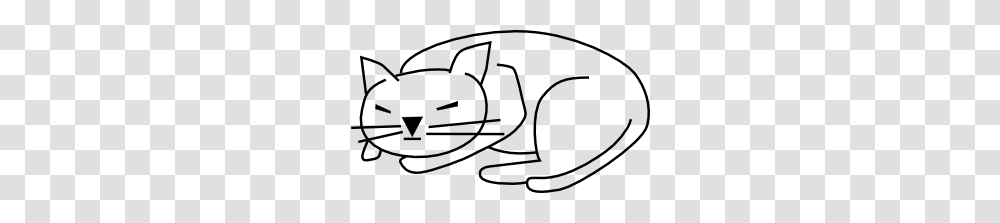 Sleeping Cat Clip Art, Animal, Hat, Apparel Transparent Png