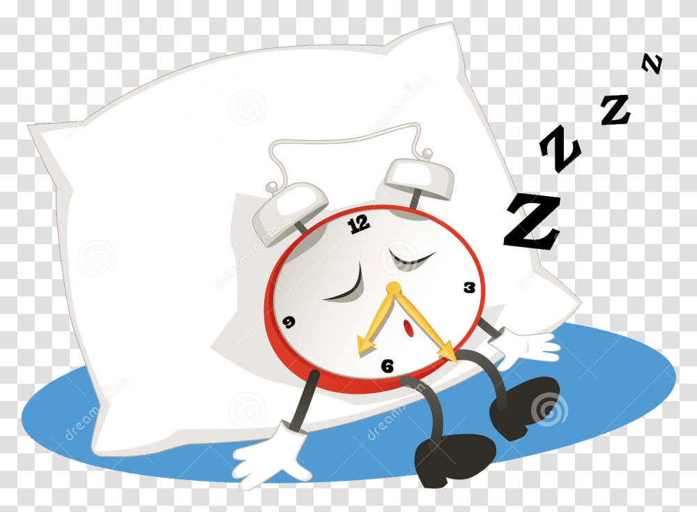 Sleeping Clipart Sleep Schedule Cartoon Alarm Clock Sleeping Transparent Png