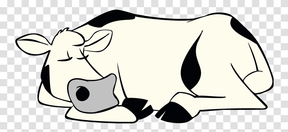 Sleeping Cow Dakin Dairy Farms, Pillow, Cushion, Mammal, Animal Transparent Png