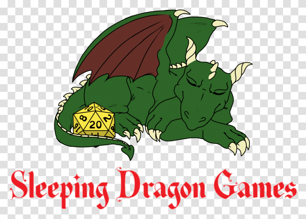 Sleeping Dragon Games Illustration, Poster, Advertisement, Animal Transparent Png