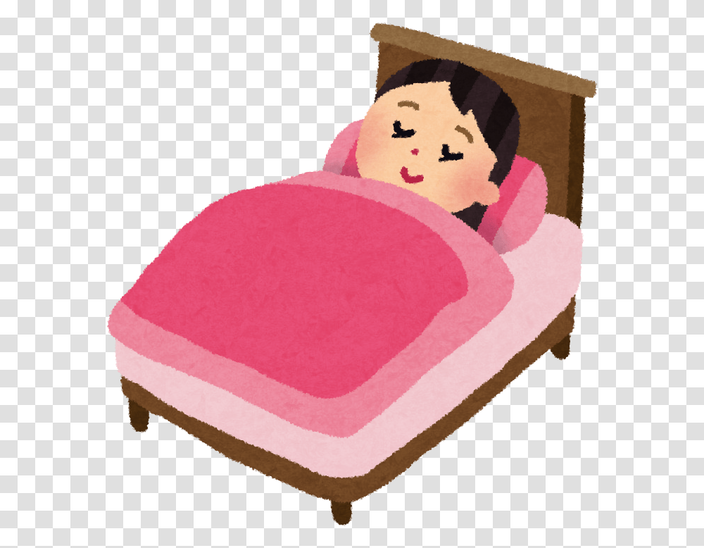 Sleeping Girl Wake Up Clipart, Furniture, Rug, Snowman, Winter Transparent Png