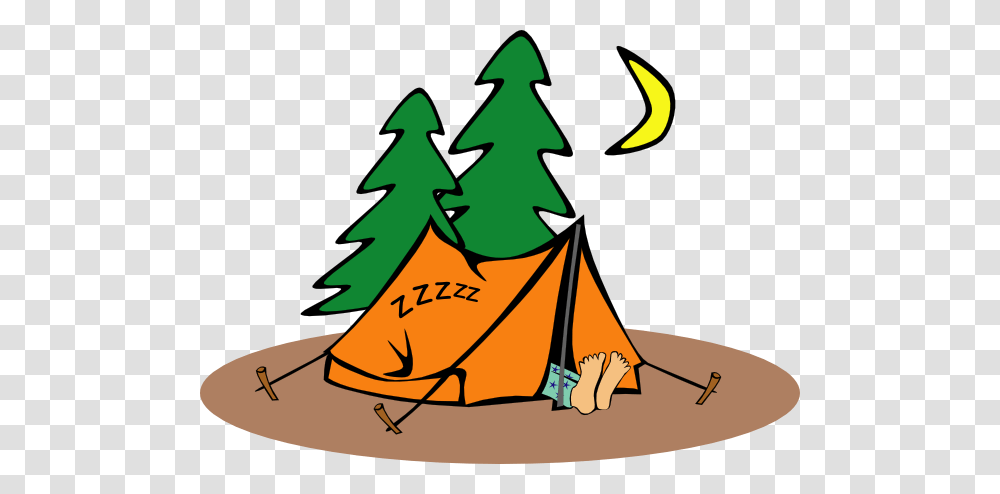 Sleeping In A Tent Clip Art, Plant, Camping, Tree Transparent Png