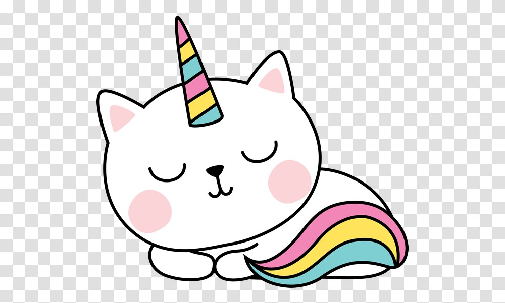 Sleeping Kittycorn Clipart Download Cute Unikitty Cat, Apparel, Hat Transparent Png