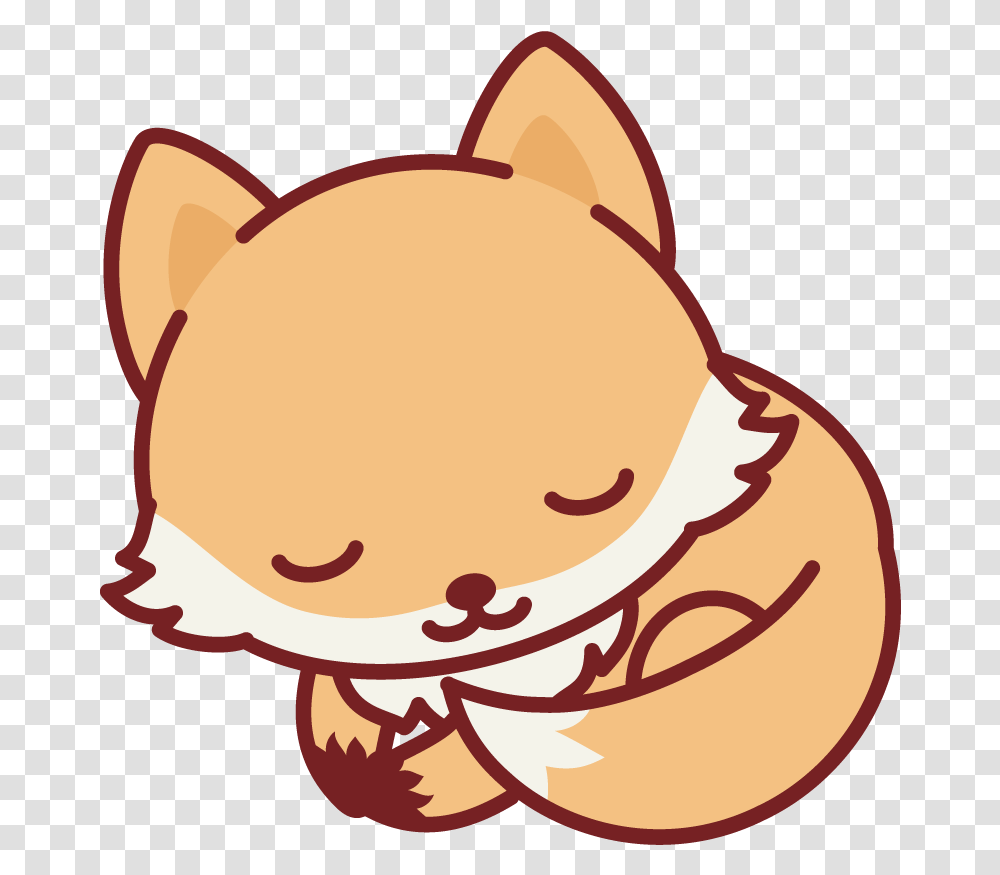 Sleeping Nerdy Fox Cute Fox Drawing, Baseball Cap, Hat, Apparel Transparent Png
