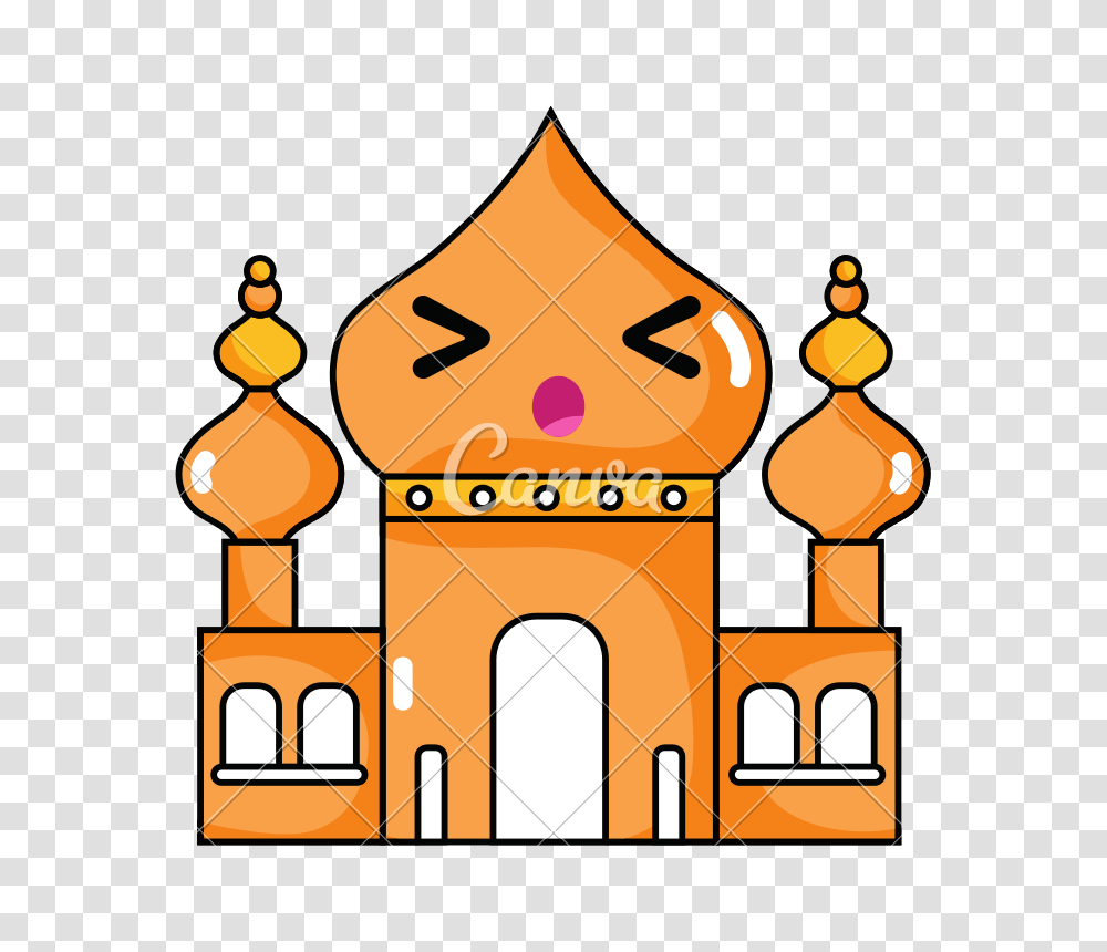 Sleeping Taj Mahal Kawaii Cartoon, Architecture, Building, Crown, Jewelry Transparent Png