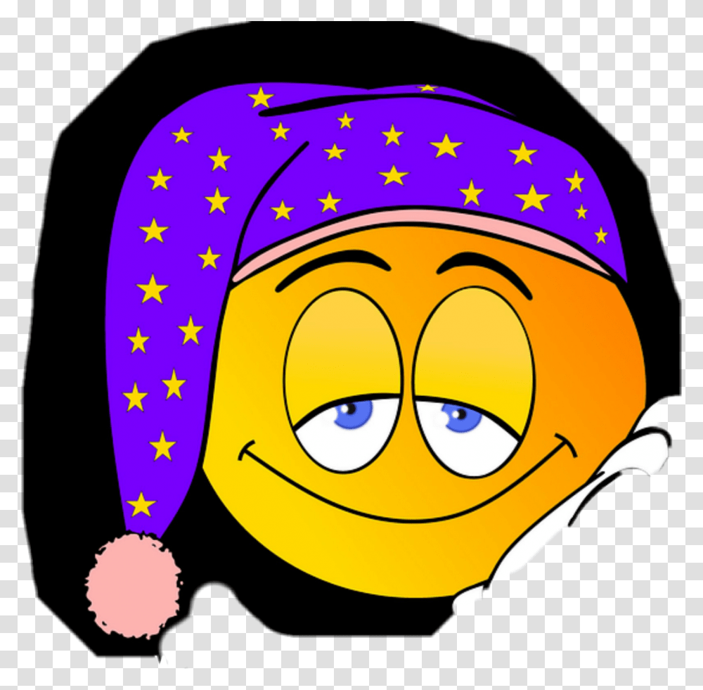 Sleepy Emoji Sleepyemoji Funny Goodnight, Apparel, Helmet, Pattern Transparent Png