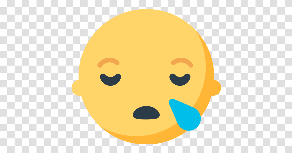 Sleepy Face Emoji For Facebook Email Emoticon Mozilla Llorando, Food, Cookie, Biscuit, Tennis Ball Transparent Png
