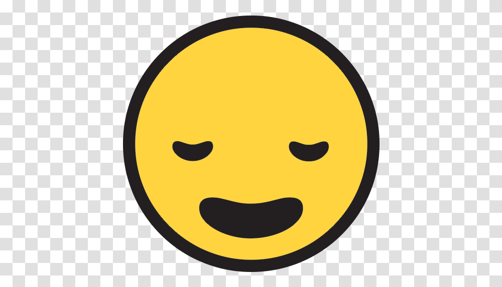Sleepy Face Emoji For Facebook Email Smiley, Pac Man, Halloween Transparent Png