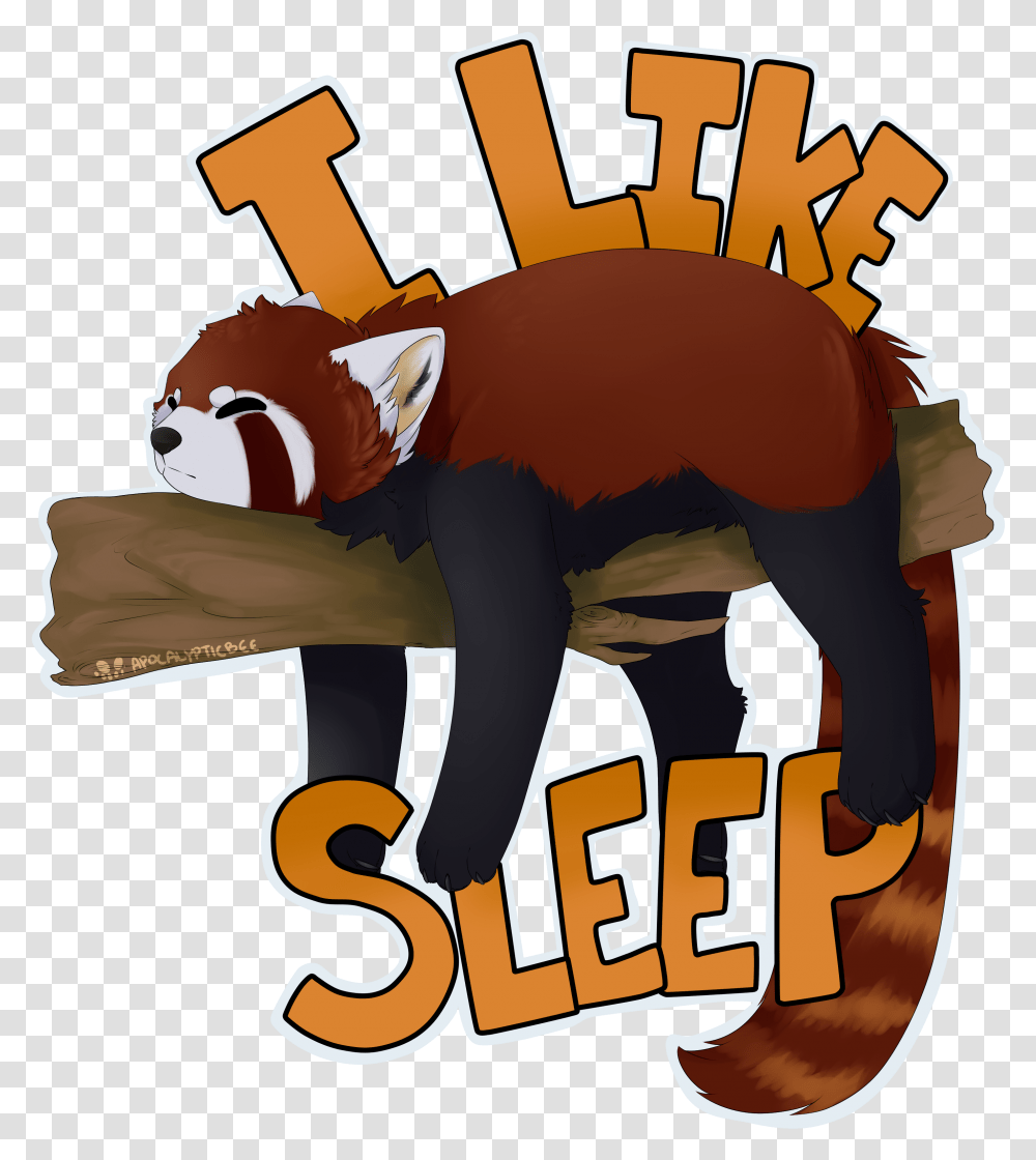 Sleepy Panda Redbubble, Wildlife, Animal, Mammal, Lesser Panda Transparent Png