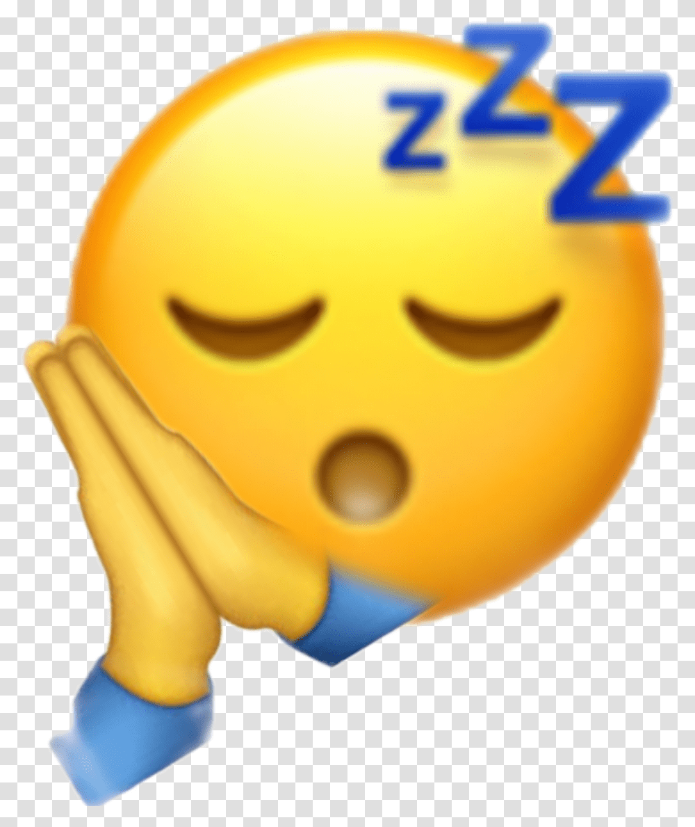 Sleepyemoji Tired Tiredemoji Sleep Sleepy Emoji Zzz Emoji, Toy, Sphere, Food, Egg Transparent Png