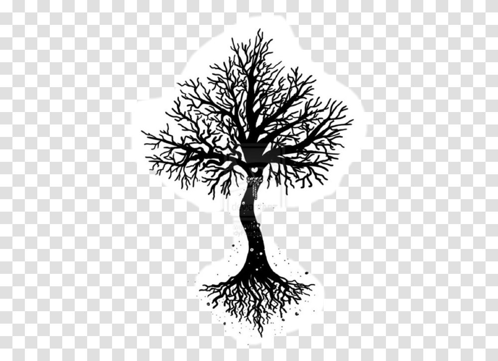 Sleeve Tattoo Tree Of Life Tree Of Life Tattoo Stencil, Plant, Root, Flower, Blossom Transparent Png