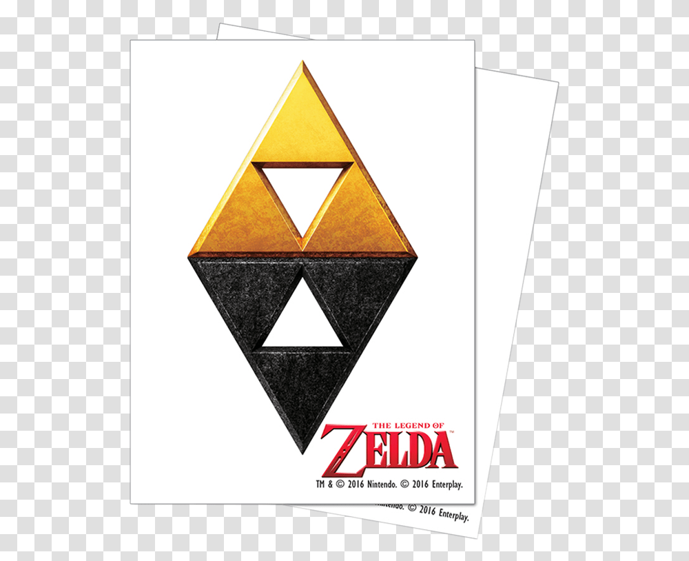 Sleeves Zelda Trading Cards White Front Triforce Legend Of Zelda A Link Between Worlds Triforce, Triangle, Arrowhead Transparent Png