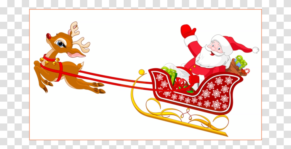 Sleigh Royalty Free Stock Amazing Santa And Reindeer Santa Sleigh Clipart, Sled, Bobsled, Seesaw, Toy Transparent Png
