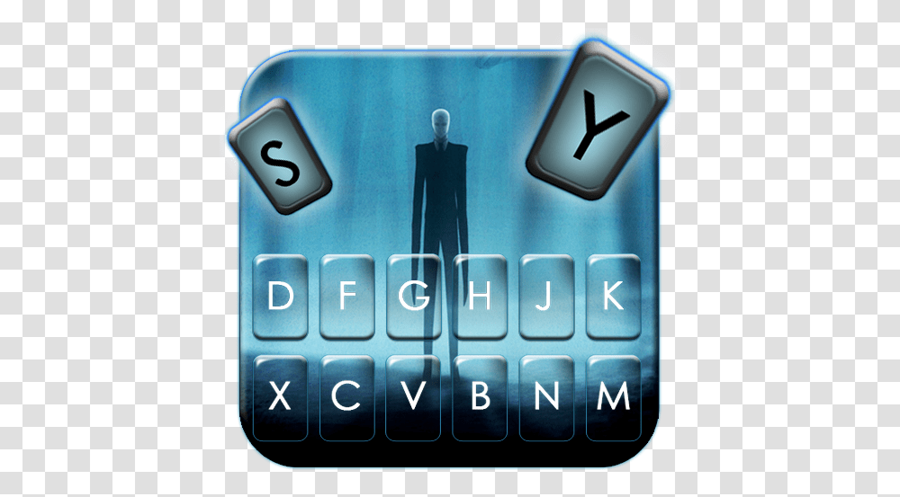 Slender Evil Man Keyboard Theme - Apps Technology Applications, Word, Text, Number, Symbol Transparent Png