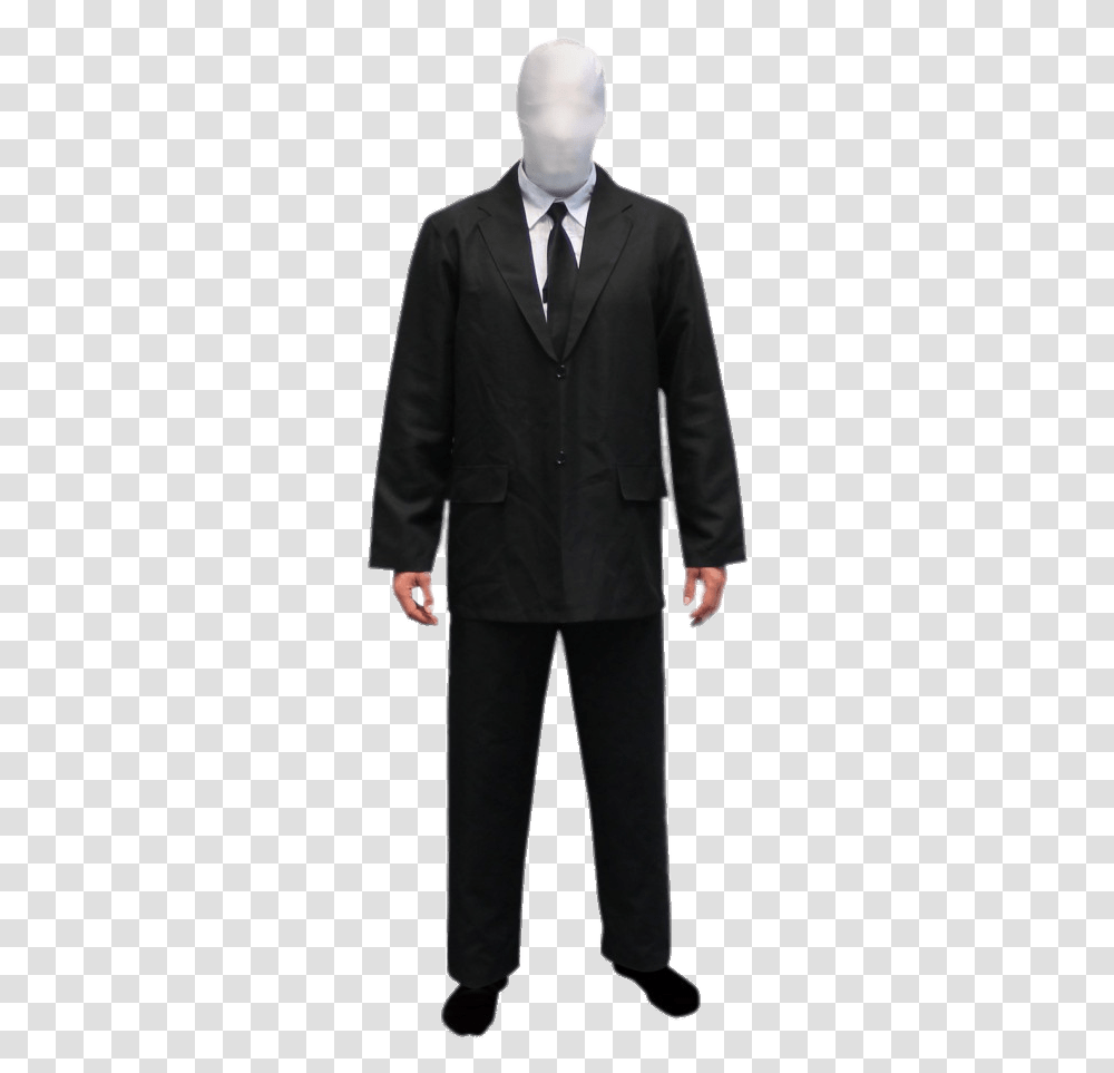 Slender Man Costume Slenderman Costume, Apparel, Overcoat, Suit Transparent Png