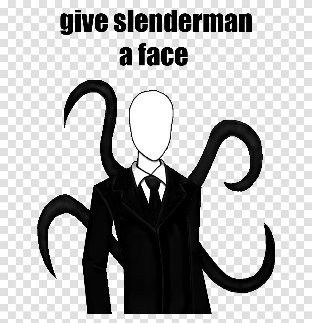 Slender Man Face Funny, Person, Performer, Long Sleeve Transparent Png