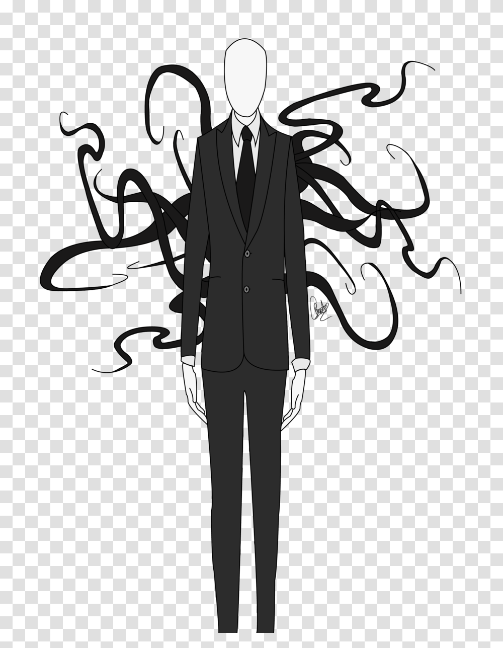 Slender Man, Fantasy, Performer, Suit Transparent Png