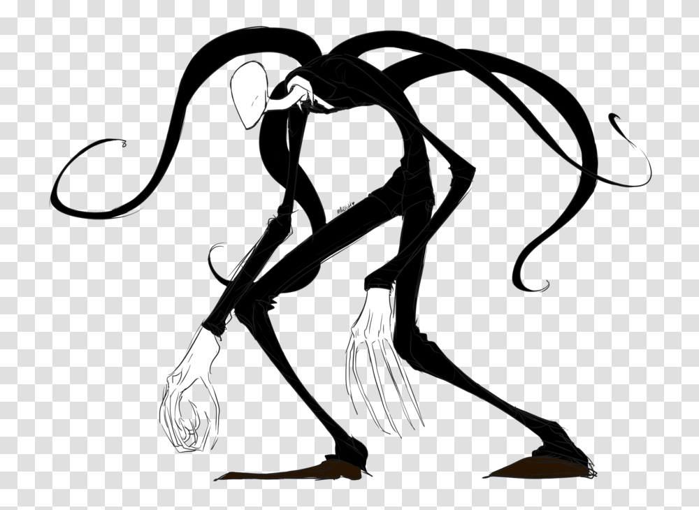 Slender Man, Fantasy, Stencil, Hook Transparent Png