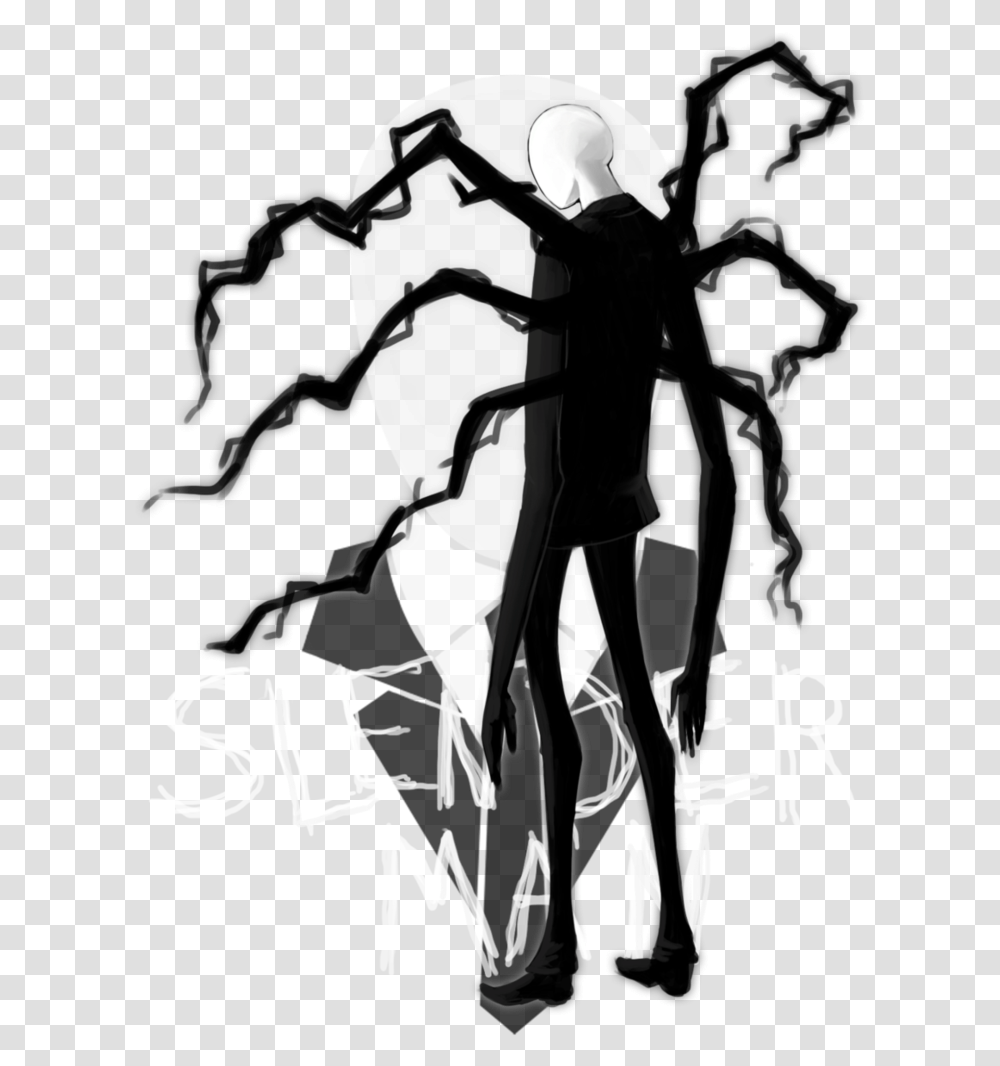 Slender Man Illustration, Art, Graphics, Drawing, Wasp Transparent Png