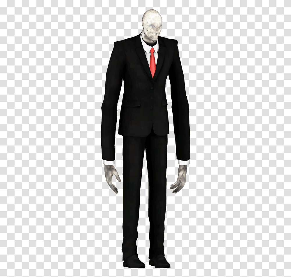 Slender Man Images All Might Vs All For One Meme, Suit, Overcoat, Person Transparent Png