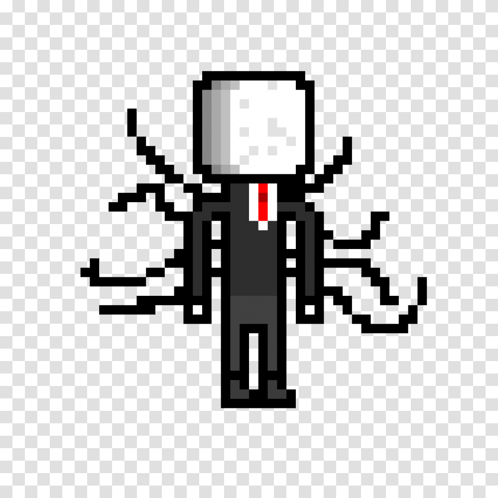 Slender Man Pixel Art I Didnt Use A Refference Thats, Lighting, Cross, Road Transparent Png