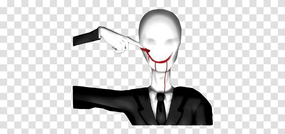 Slender Man Slenderman Head, Person, Human, Gum Transparent Png