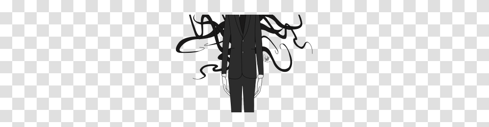 Slenderman Real Image, Suit, Overcoat, Tuxedo Transparent Png