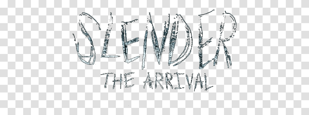 Slenderman The Arrival Logo Hd Dot, Text, Blackboard, Word, Alphabet Transparent Png