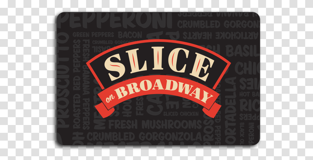 Slice Giftcard Label, Logo, Poster Transparent Png