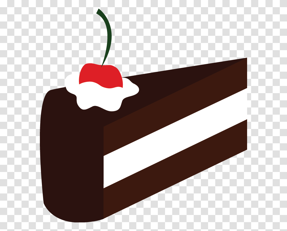 Slice Of Cake Clip Art Black And White Cake Slice Clipart Piece Of Cake Vector, Plant, Food, Fruit, Cherry Transparent Png
