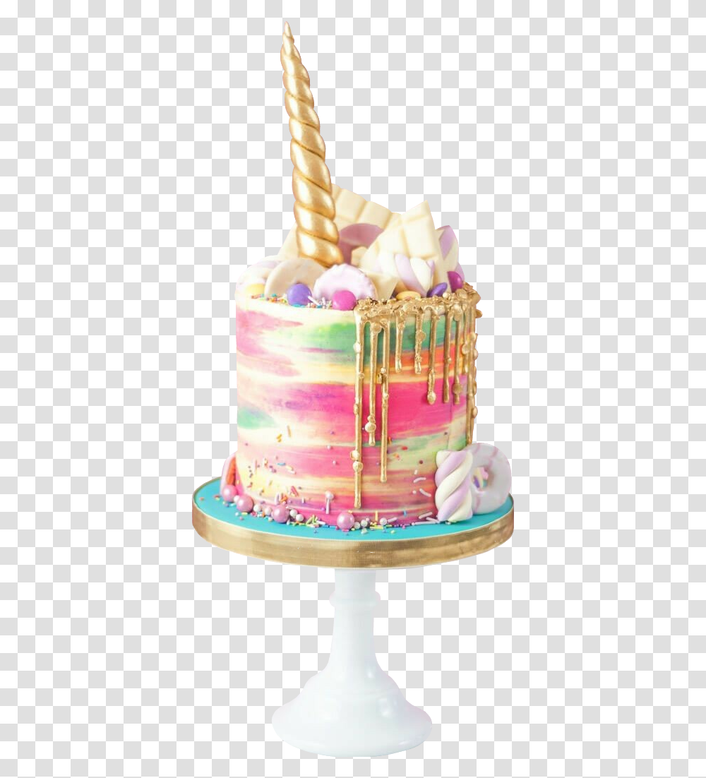 Slice Of Cake Clipart Rainbow Unicorn Cake Sprinkles, Dessert, Food, Birthday Cake, Wedding Cake Transparent Png