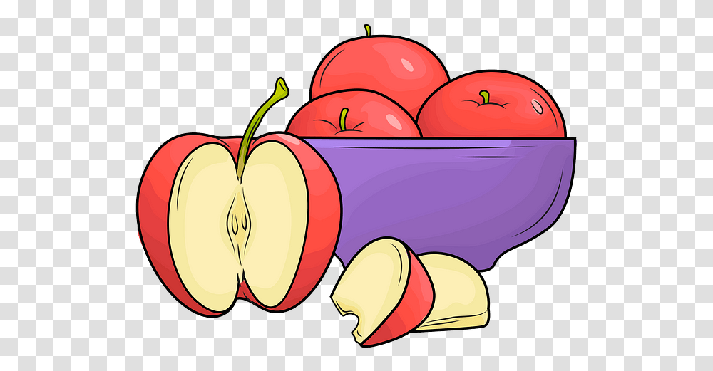 Slice Of Red Apple Clipart Free Download Creazilla Apples Clipart, Plant, Fruit, Food, Bowl Transparent Png