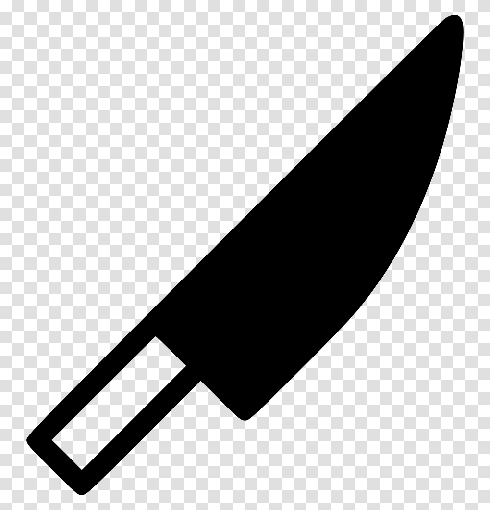 Slice Tool Knife Cut Chop Graphic Kitchen Comments Knife Graphic, Weapon, Weaponry, Blade, Letter Opener Transparent Png