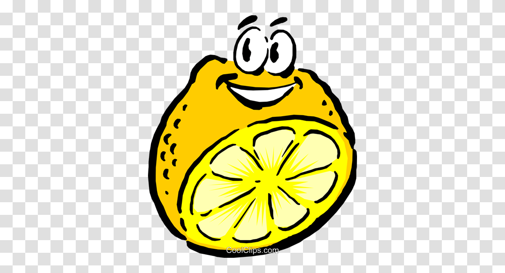 Sliced Cartoon Lemon Royalty Free Vector Clip Art Illustration, Plant, Citrus Fruit, Food, Amphibian Transparent Png