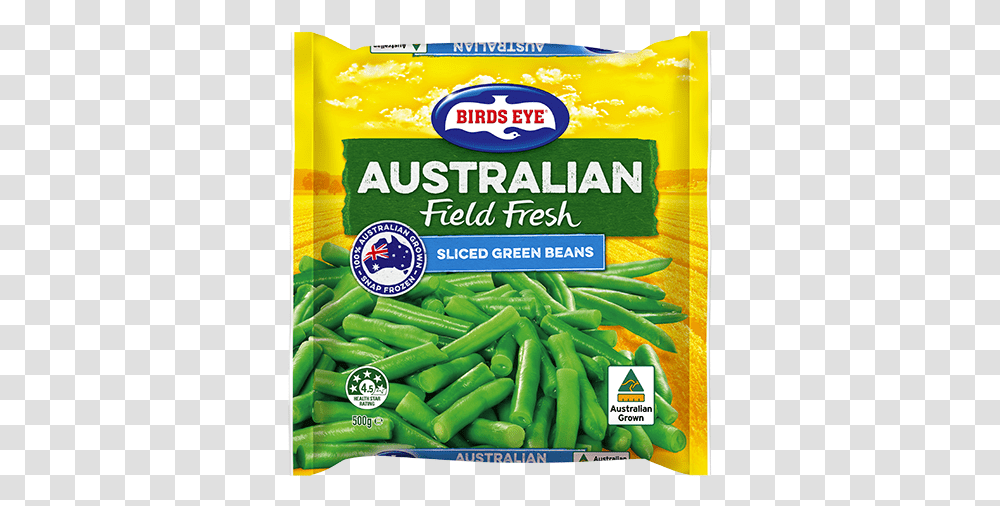 Sliced Green Beans Single Vegetables Frozen Birds Eye Frozen Beans, Plant, Food, Flyer, Poster Transparent Png