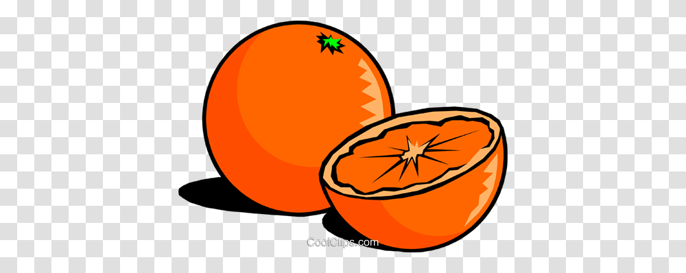 Sliced Oranges Royalty Free Vector Clip Art Illustration, Plant, Fruit, Food, Produce Transparent Png
