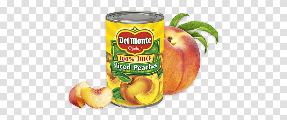 Sliced Yellow Cling Peaches In 100 Juice Canned Peaches In Own Juice, Plant, Fruit, Food, Produce Transparent Png