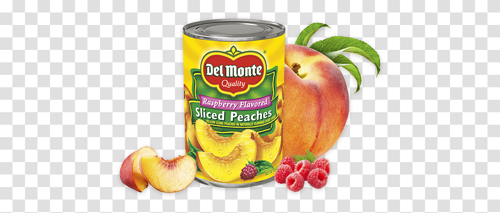 Sliced Yellow Cling Peaches In Raspberry Flavored Light Del Monte Yellow Cling Peach Halves, Plant, Fruit, Food, Pineapple Transparent Png