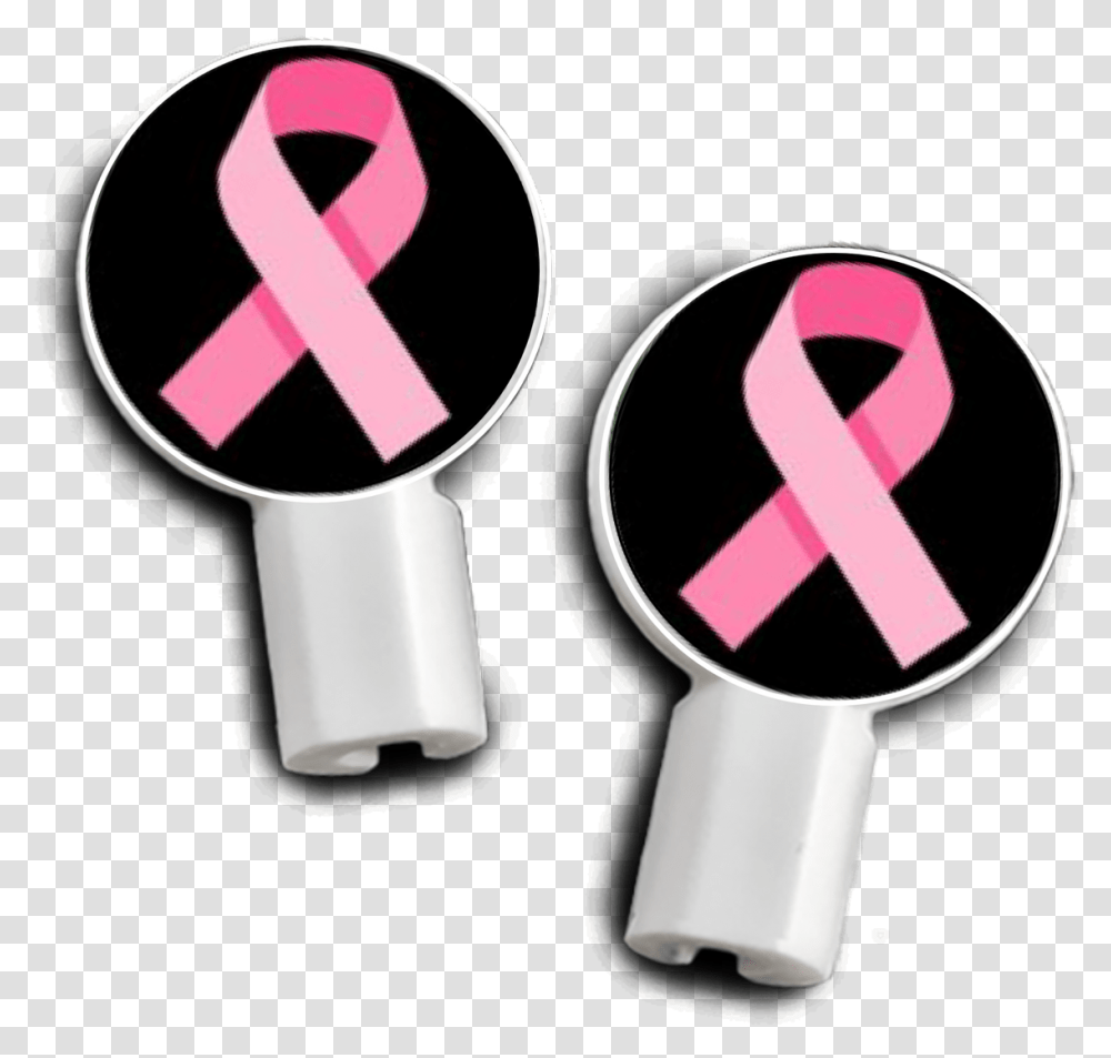 Slide On On Twitter A Pink Ribbon Brings Awareness To Emblem, Rattle, Hand Transparent Png